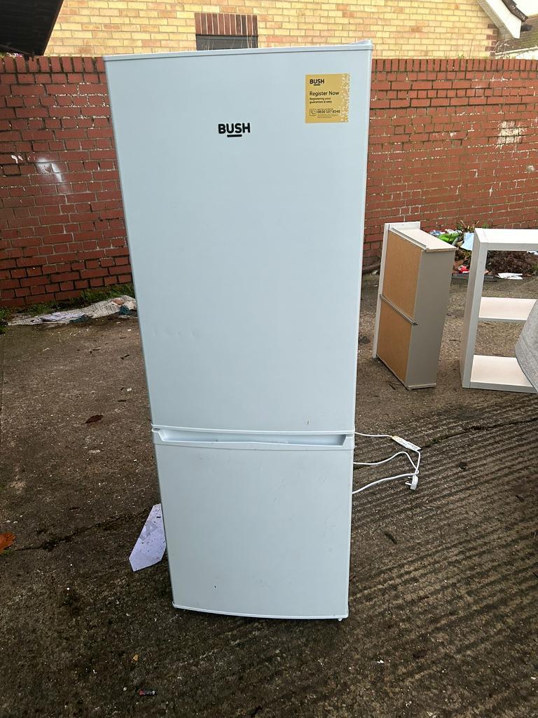 bush green fridge freezer